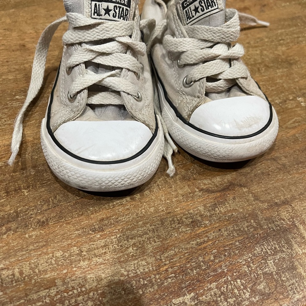 Converse Kids' toddler 7T light grey All Star Sneakers